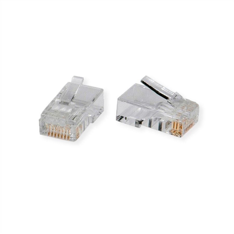 ROLINE Cat.6 (Class E) Modular Plug, UTP, for Stranded Wire, 10 pcs.