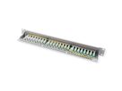 VALUE Cat.6A (Class EA) 19" Patch Panel, 24 Ports, shielded, grey