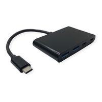 VALUE USB 3.2 Gen 2 Hub, 4 Ports (2x A+ 2x C), Type C connection cable