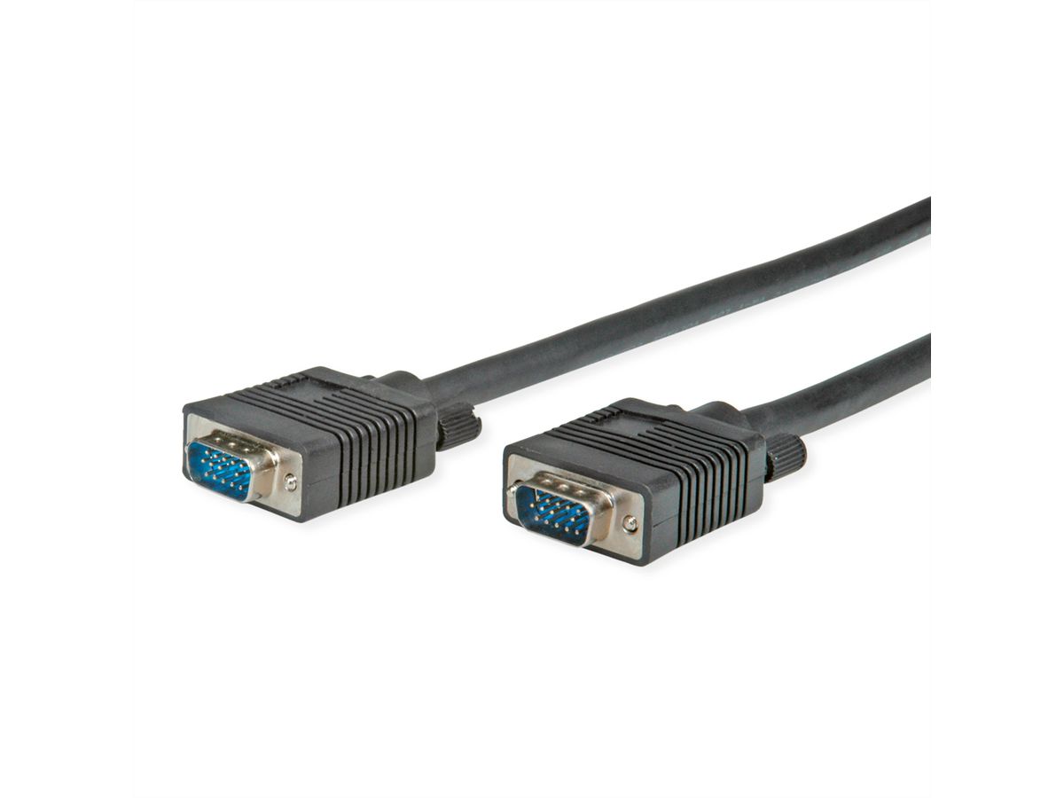 STANDARD SVGA Cable, HD15 M - HD15 M, black, 2 m