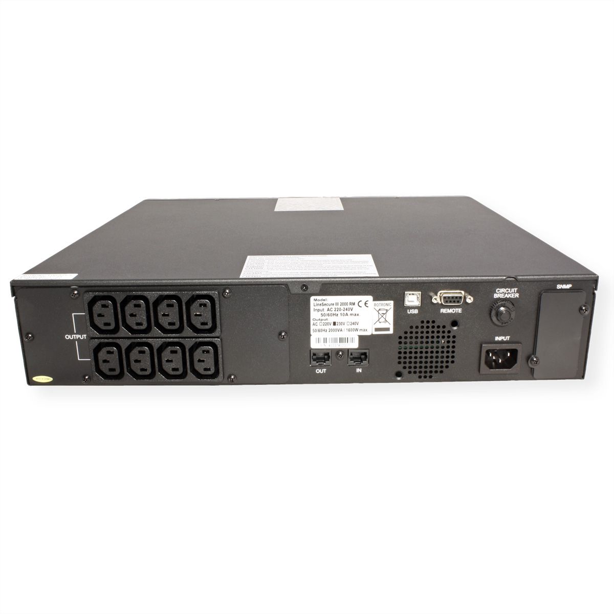 ROLINE LineSecure III 2000R - Line Interactive UPS, Rack Version