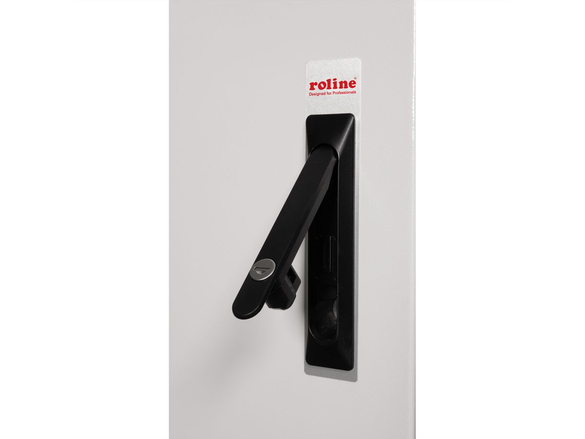 ROLINE 19-inch wall-mounted housing Pro 20 U, 600x600 WxD IP55 outdoor grey