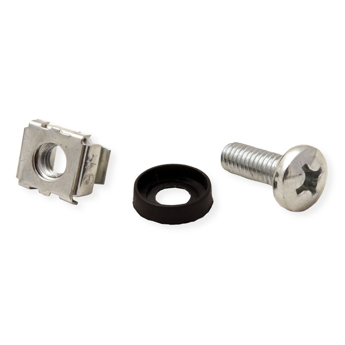 Mounting material for 19" components, M6, 100 pieces