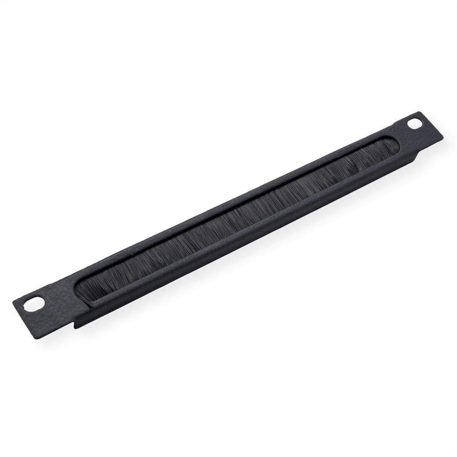 ROLINE 10-inch cable feed, with brush strip 0.5U black