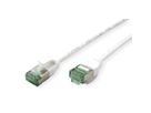 ROLINE RM U/FTP DataCenter Patch Cord Cat.6A (Class EA), slim, white, 0.5 m