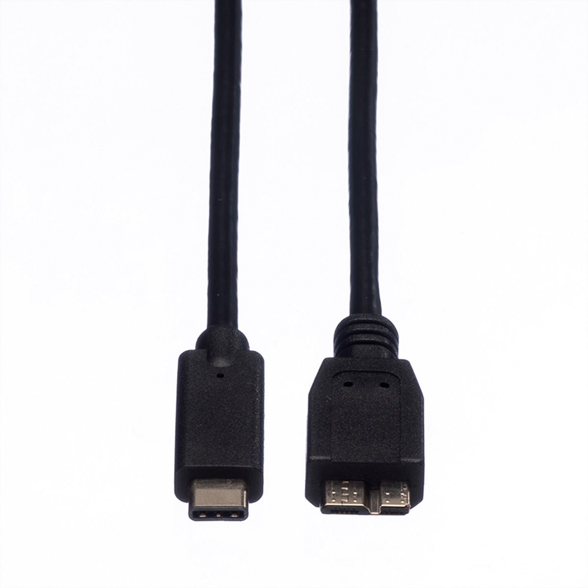 ROLINE USB 3.2 Gen 1 Cable, C-Micro B, M/M, black, 1 m