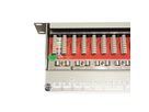 ROLINE Cat.6A (Class EA) 10-inch Patch Panel, 12 Ports, STP, grey