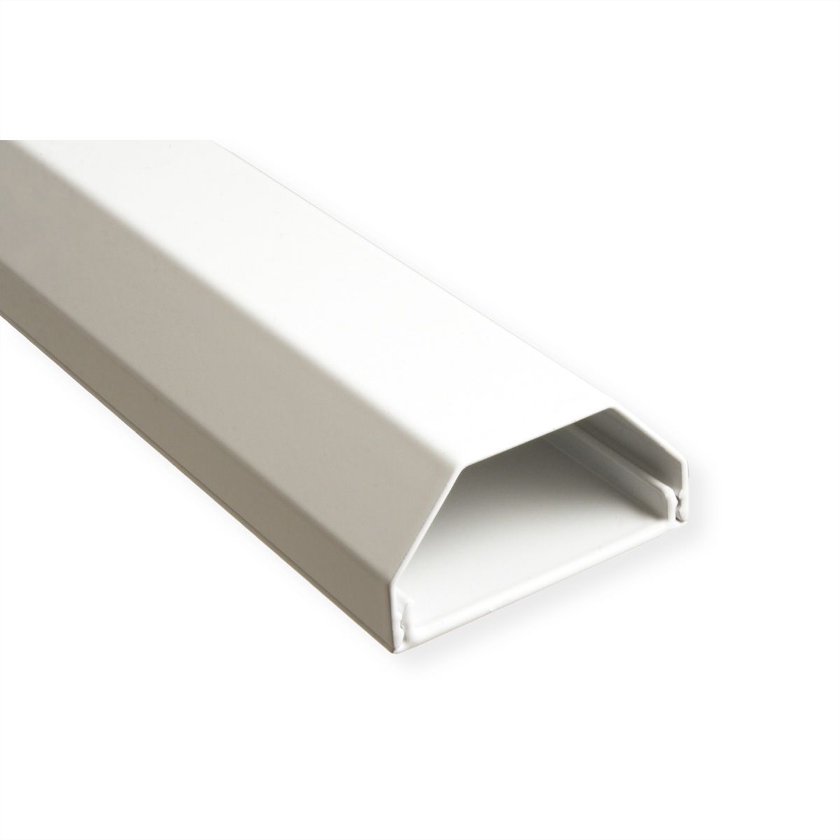 ROLINE Cable Cover, Aluminium, 50x26mm, white, 1.1 m