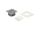 VALUE Cat.6A (Class EA) Flush Mount Wall Jack, STP, vertical, white