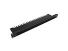 VALUE 19" Cable Entry 1U with Brush Seal, with cable support plate, black