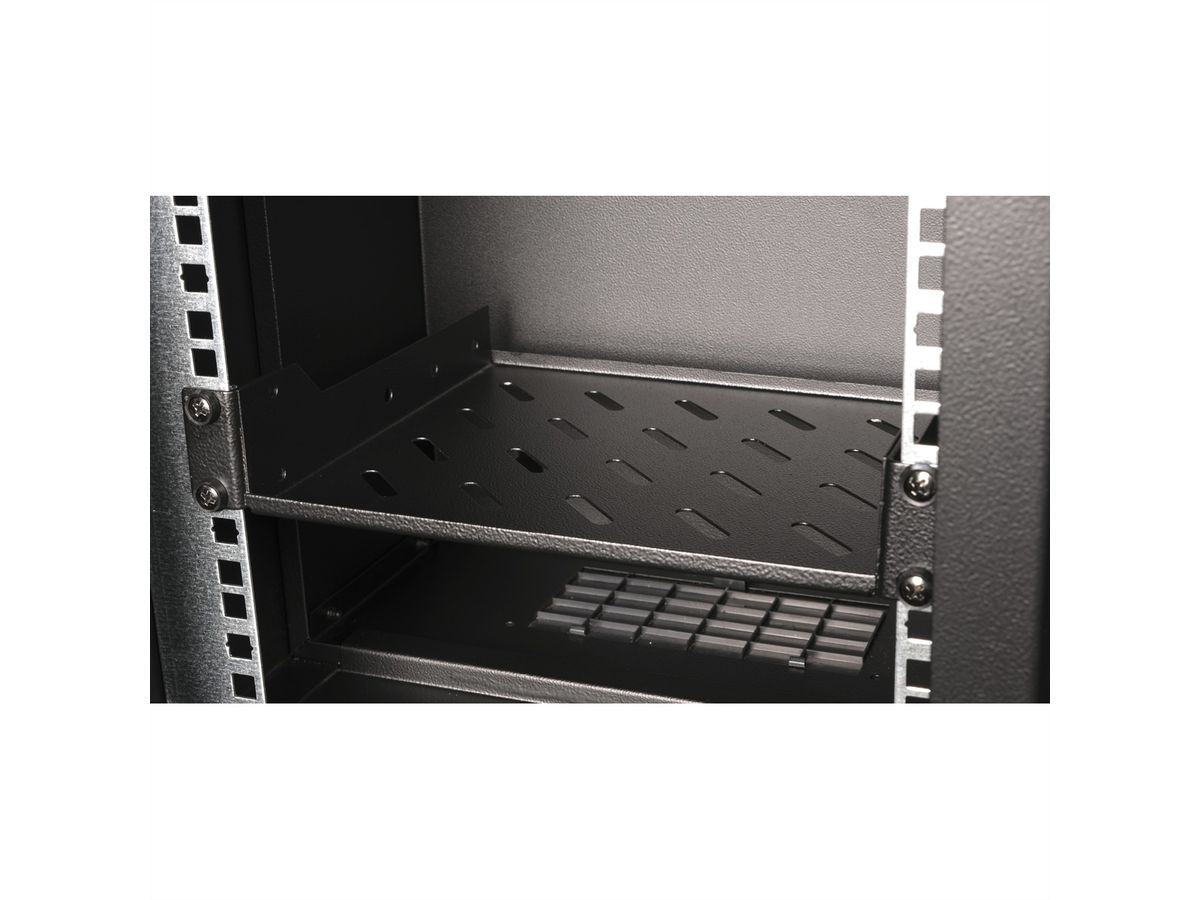 ROLINE 10-inch shelf 1 U, 200 T black