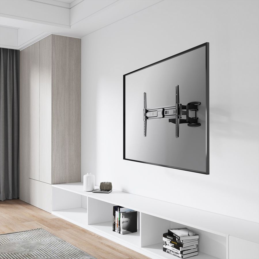VALUE Solid Articulating Wall Mount TV Holder, 37–80 inch, max. 45 kg