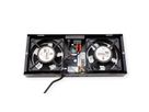 ROLINE Fan unit with 2 fans, for 19" Wall Cabinet black