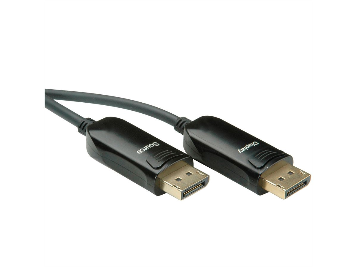 ROLINE DisplayPort v1.4 Cable (AOC), M/M, 15 m