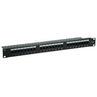 VALUE Cat.6 (Class E) 19" Patch Panel, 24 Ports, UTP, black