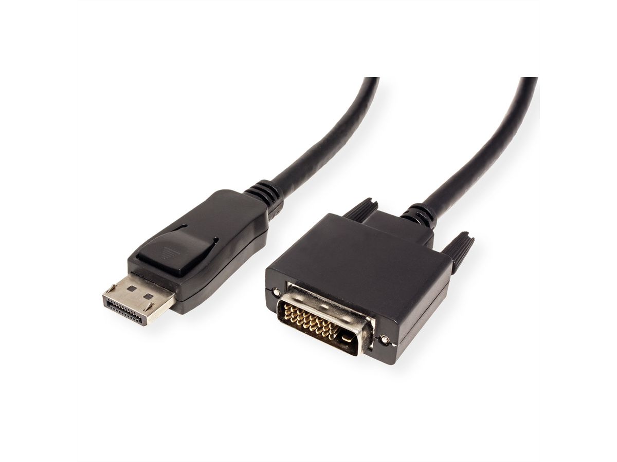 VALUE DisplayPort Cable, DP-DVI-D, M/M, black, 1.5 m