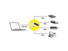 ROLINE USB 3.2 Gen 1 Hub, 4 Ports, Type A+C host connection cable