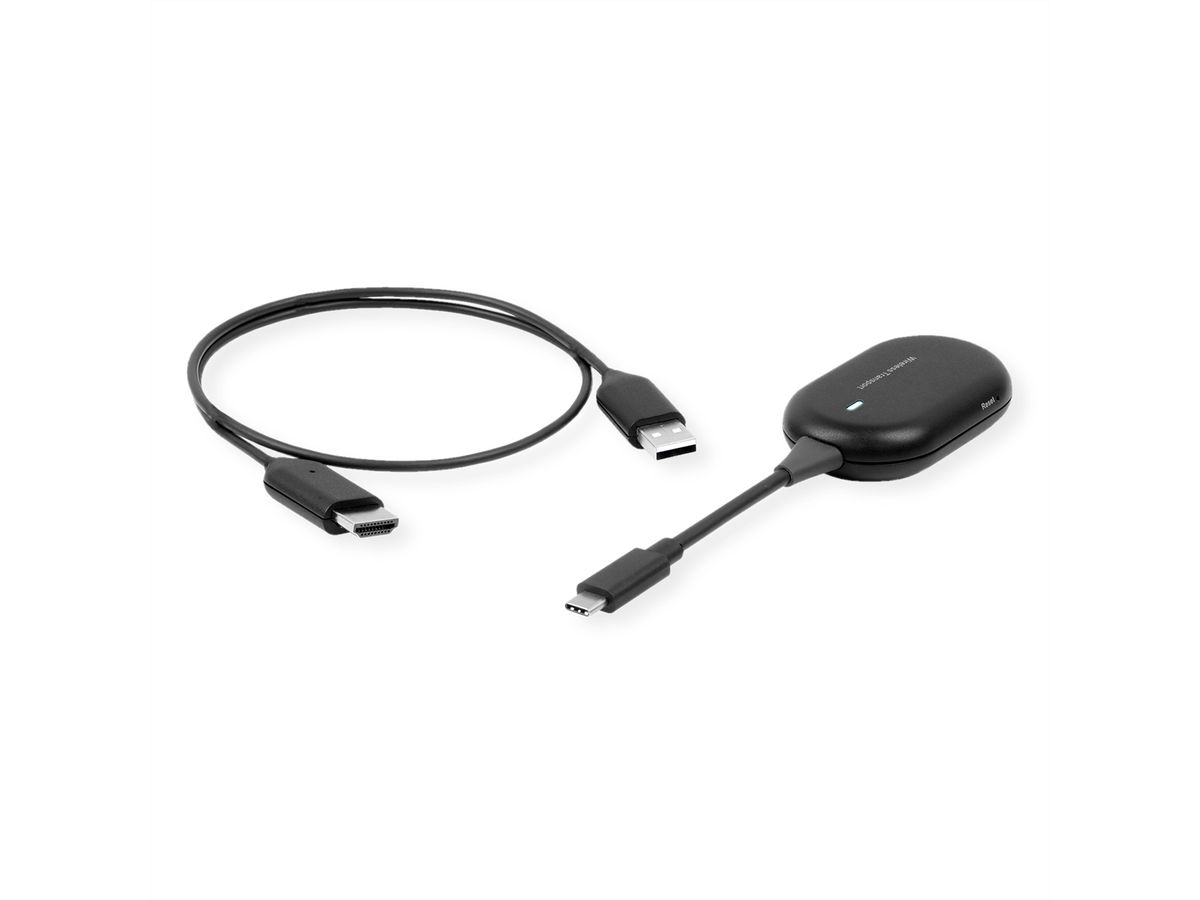 ROLINE Wireless Extender Set, TX+RX, C-HDMI, 1080p, 20 m