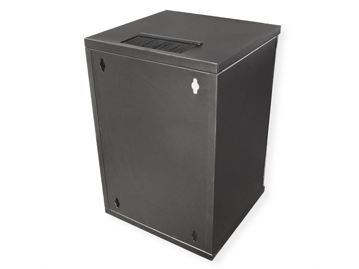 ROLINE 10-inch wall-mounted housing 9 U, 312x300 WxD black