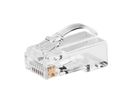 ROLINE Cat.6A (Class EA) Modular Plug, Pass-Through, for solid & stranded wire, unshielded, 10 pcs.