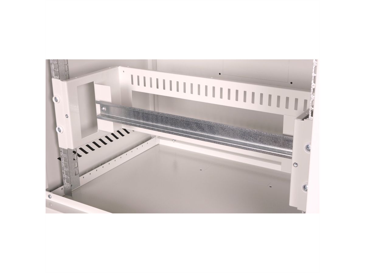 ROLINE 19-inch top-hat rail support 3 U, 133x482x123 HxWxD