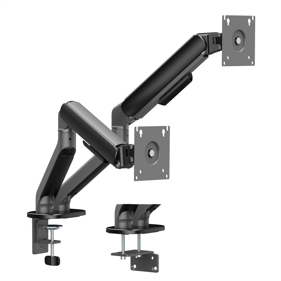 STANDARD Dual Monitor Arm, Mechanical Spring, 2x < 10 kg, < 81,3 cm (32"), black
