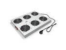 ROLINE 19" roof fan unit with 6 fans, ON/OFF for server rack PRO series, grey