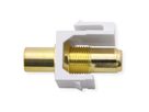 VALUE RCA Keystone Coupler, Plastic, white