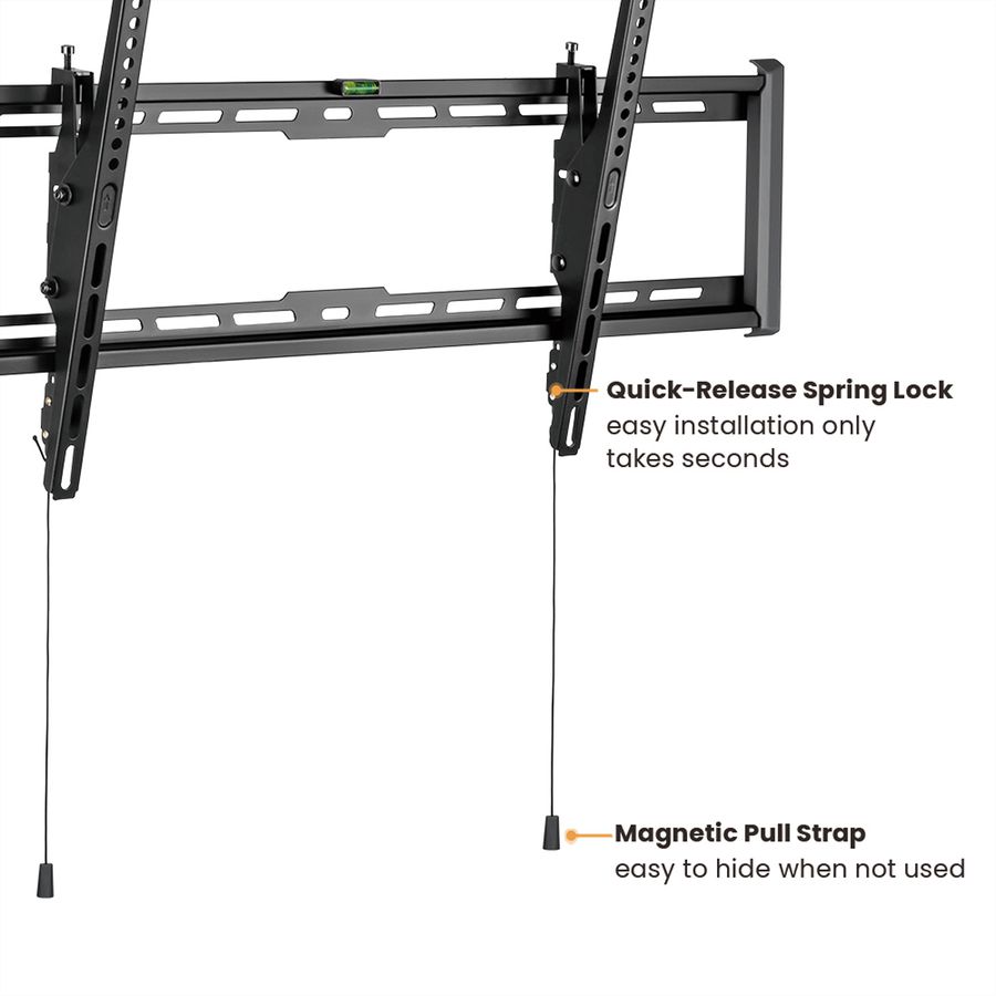 VALUE TV Wall Mount, 47mm Wall Distance, < 75kg, Tiltable, VESA 800x400, <228,6cm (90"), tiltable