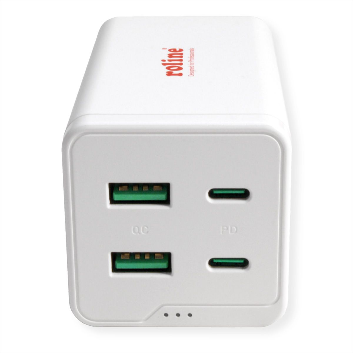 ROLINE USB Charger, 4 Ports (2x USB-C, 2x USB-A QC 3.0), max. 120W