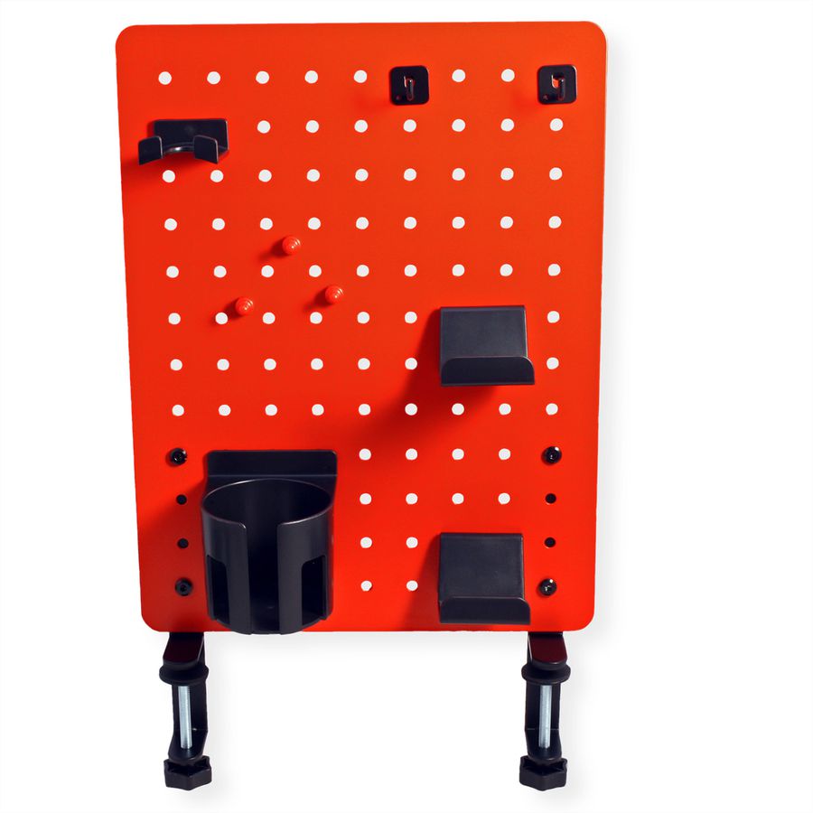 VALUE Gaming-/Office Clamp Mount Pegboard, red