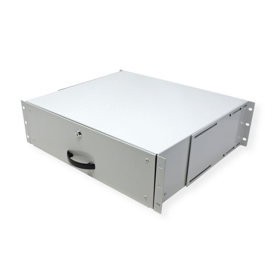ROLINE 19-inch keyboard drawer 3 U, 400 T lockable grey