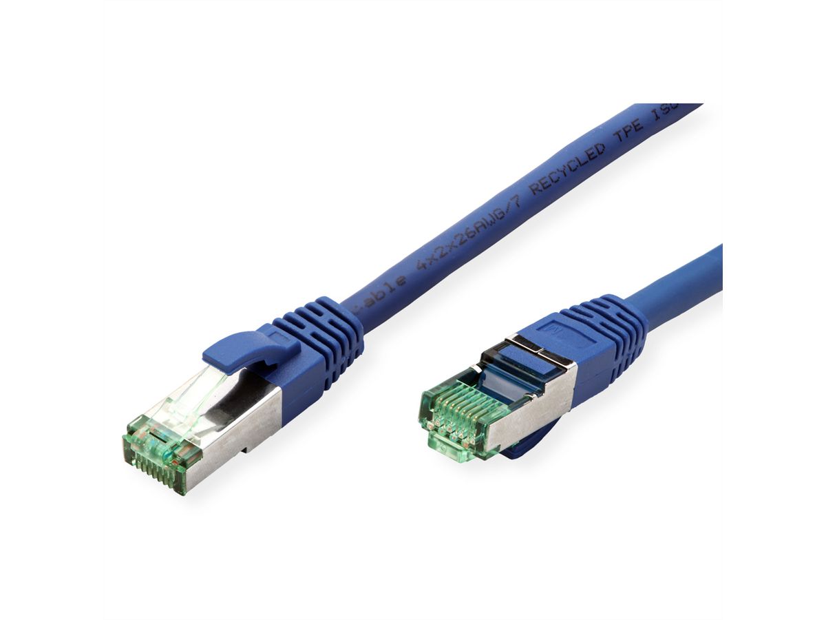 ROLINE RM S/FTP (PiMF) Patch Cord Cat.6A, blue, 10 m