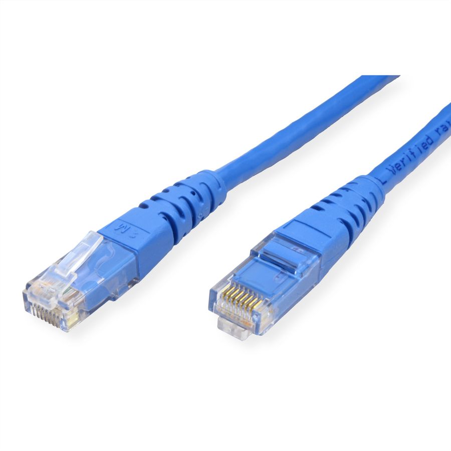 ROLINE UTP Patch Cord, Cat.6 (Class E), blue, 1 m