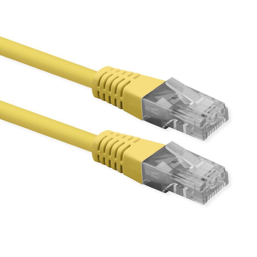 ROLINE UTP Patch Cord, Cat.6 (Class E), PoE, yellow, 5 m