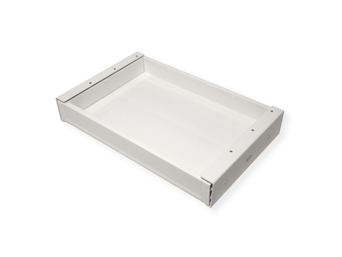 VALUE Ultra-Slim Underdesk Mount Storage Drawer, 420 mm width, white