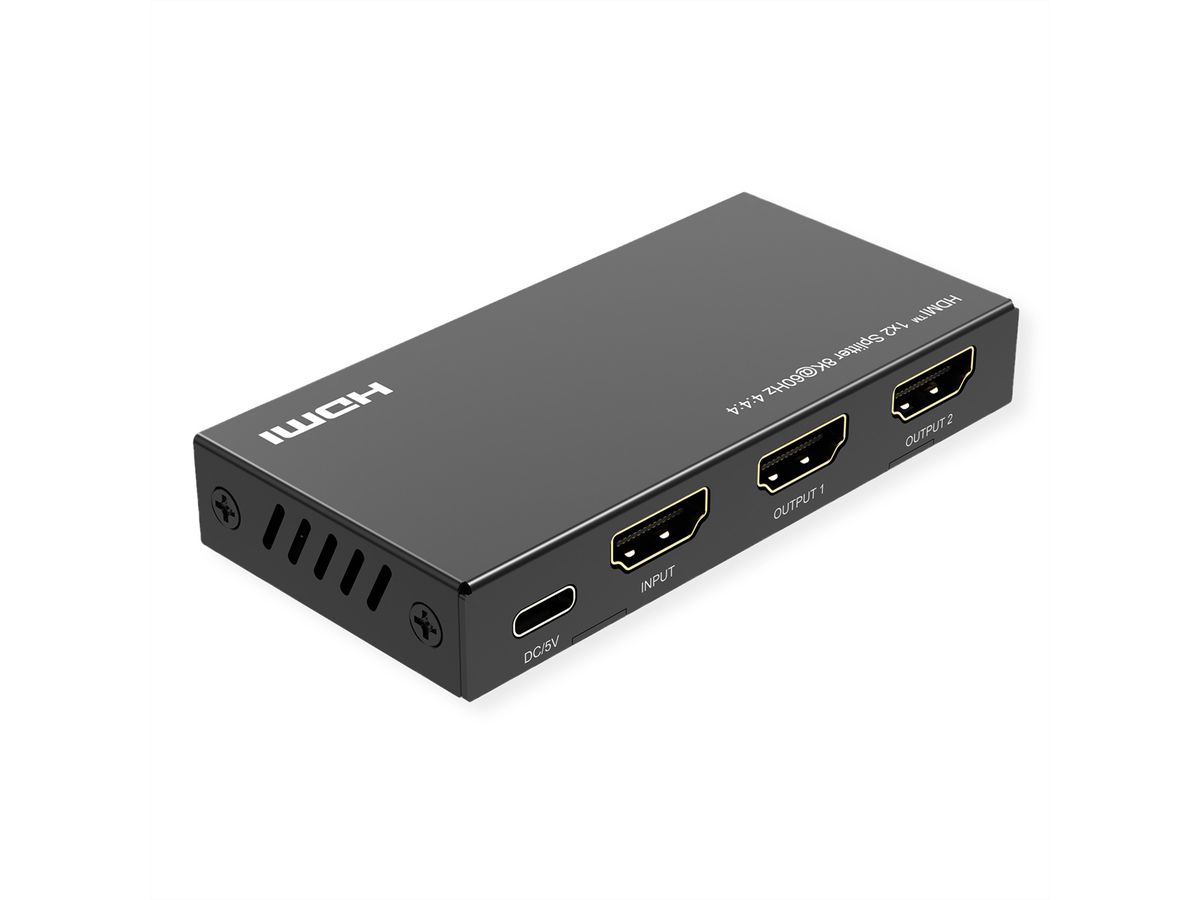 ROLINE HDMI Splitter, 8K60Hz, 1x2