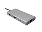 VALUE Dockingstation, HDMI+DP 4K60, 1x C USB3.2Gen1 + 2x A USB3.2 Gen1, 1x Type C PD, 1x RJ45