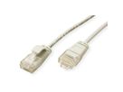 ROLINE GREEN UTP Data Center Patch Cord Cat.6A (Class EA), LSOH, Slim, grey, 0.3 m