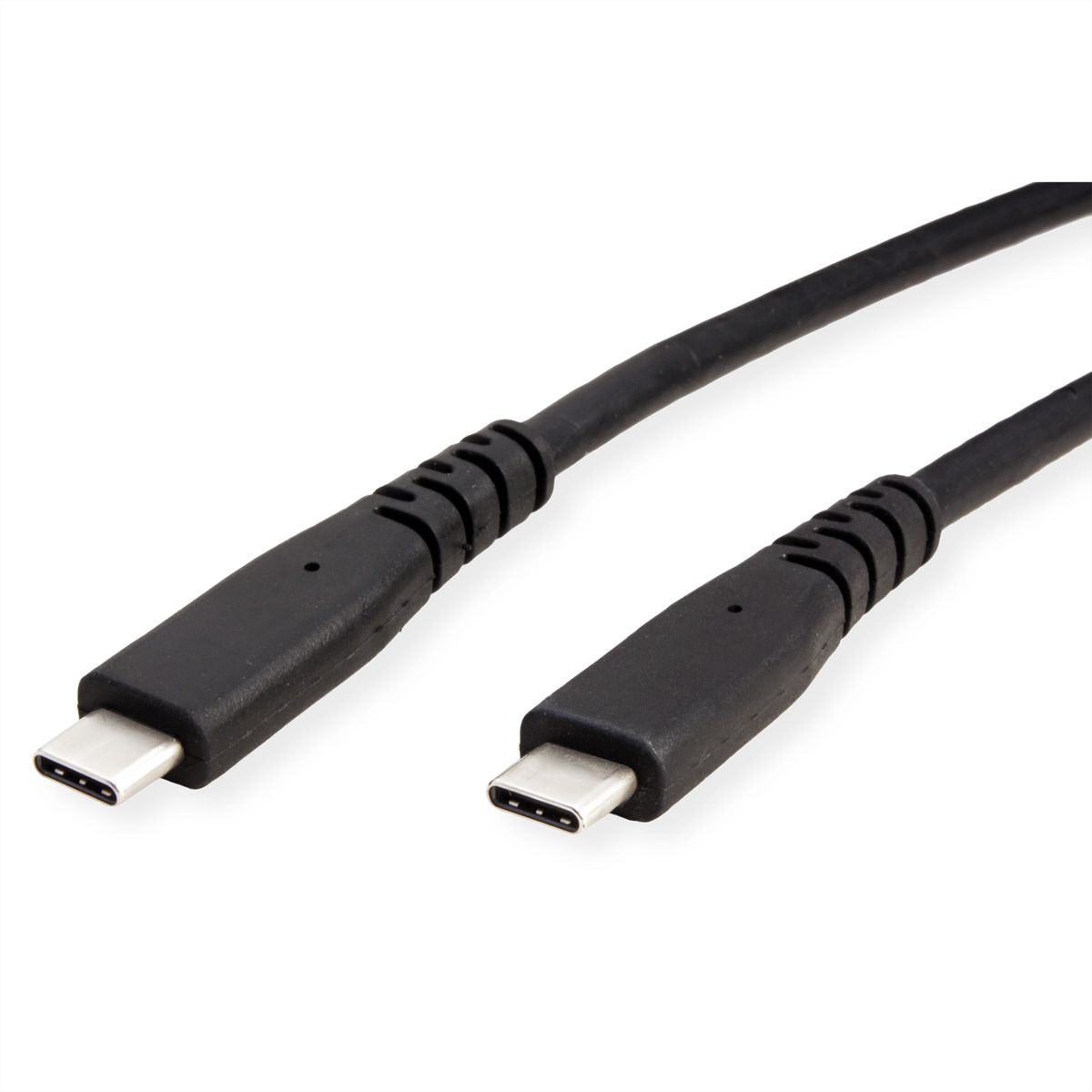 ROLINE Cable USB4 Gen3x2, with Emark, C–C, M/M, 8K UHD-2, 80Gbit/s, 240W, black, 0.5 m