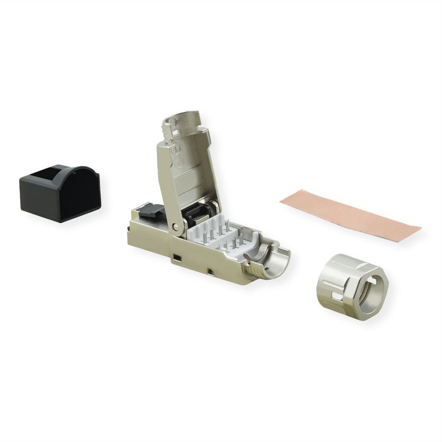 VALUE Cat.8 (Class I) Field Connector Plug RJ45, Tool-Free