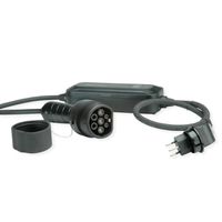 ROLINE Portable EV Charging Cable, Swiss Plug - Type 2, Mode 2, 10 A, 2.3 kW, 3 m