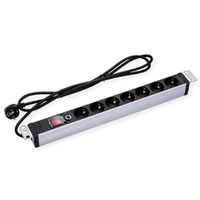 VALUE 19" PDU for Cabinets, 7x, 4000W, CEE 7/7 German Type Plug, 1.8 m