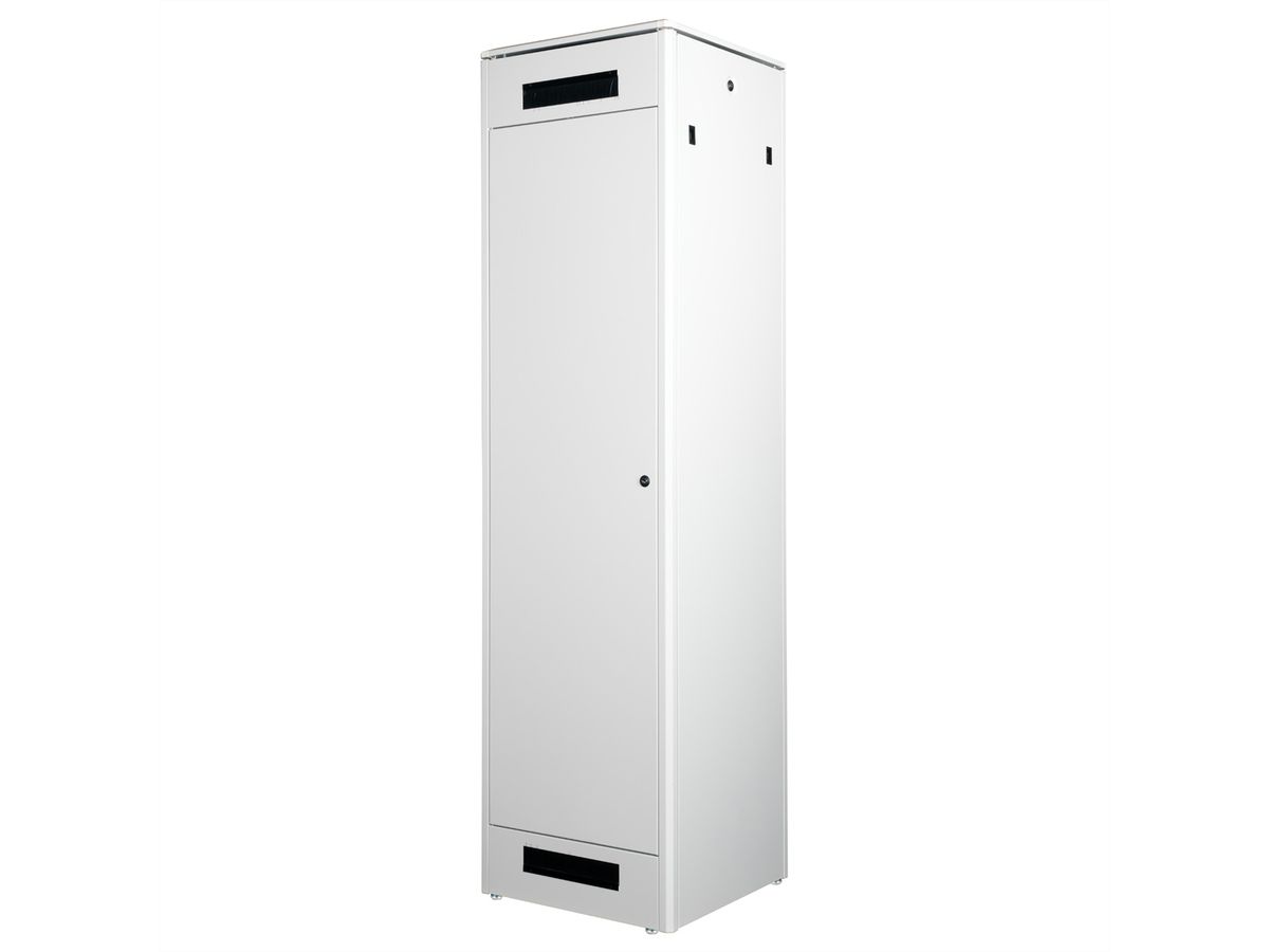 ROLINE 19-inch Network Cabinet Pro 47 U, 600x600 WxD glass door grey