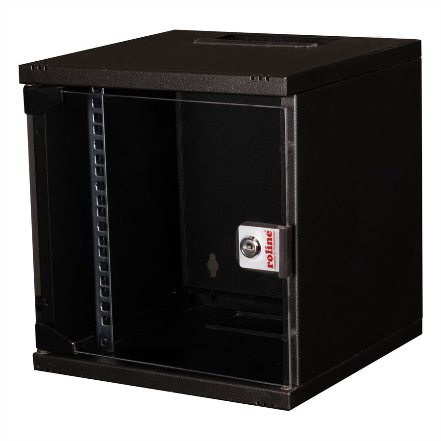 ROLINE 10-inch wall-mounted housing 6 U, 312x300 WxD black