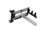 VALUE 19" Support Frame for DIN Rail-Mounted Devices, 3U, with Cable Management, black