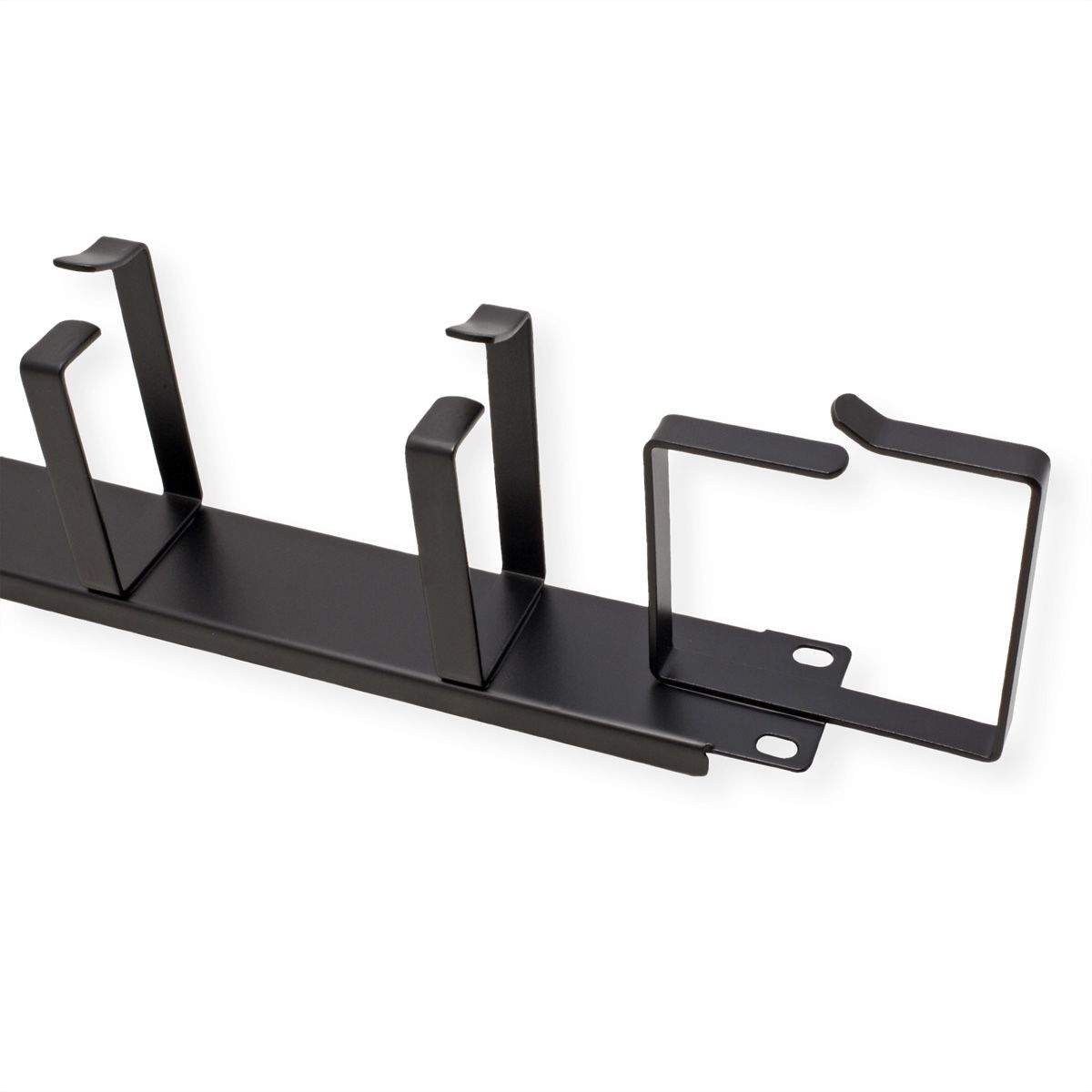 VALUE 19" Cable Management 1U, with 6 Metal Rings (G-Type), black