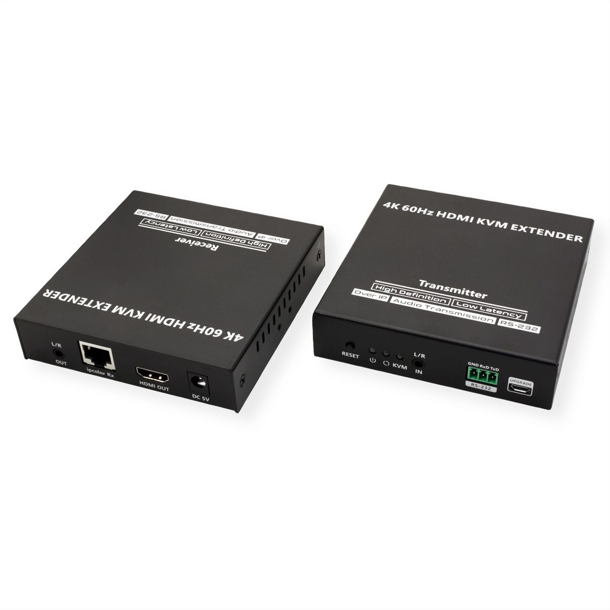 VALUE KVM Extender over Cat. 6/6A, HDMI, 4K@60Hz, max. 120m