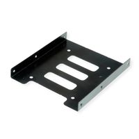ROLINE HDD/SSD Mounting Adapter, 3.5 inch frame, for 1x 2.5 inch HDD/SSD, metal, black
