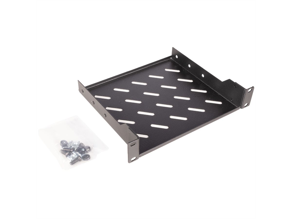 ROLINE 10-inch shelf 1 U, 200 T black